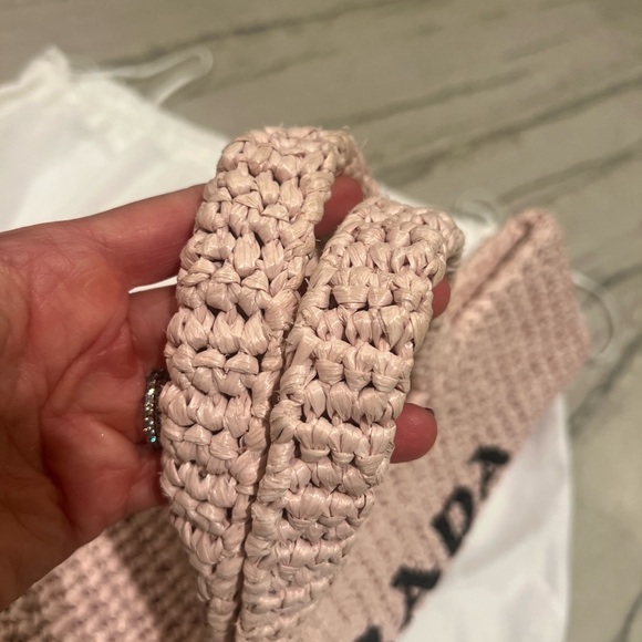 Authentic Prada Small Raffia Tote - Picture 6 of 10